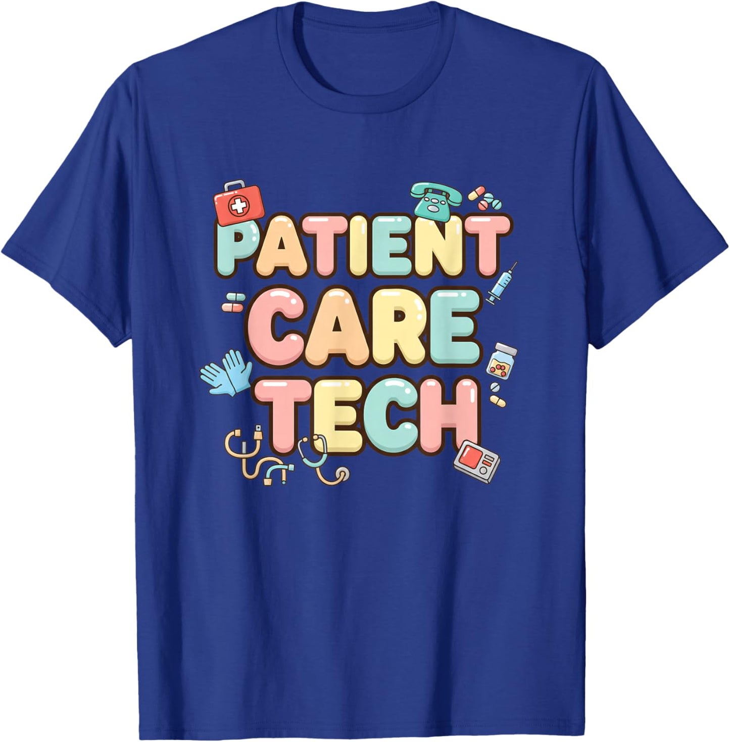 Nurse Patient Care Tech Nurse PCT Pride T-Shirt - T-Shirt | Royal