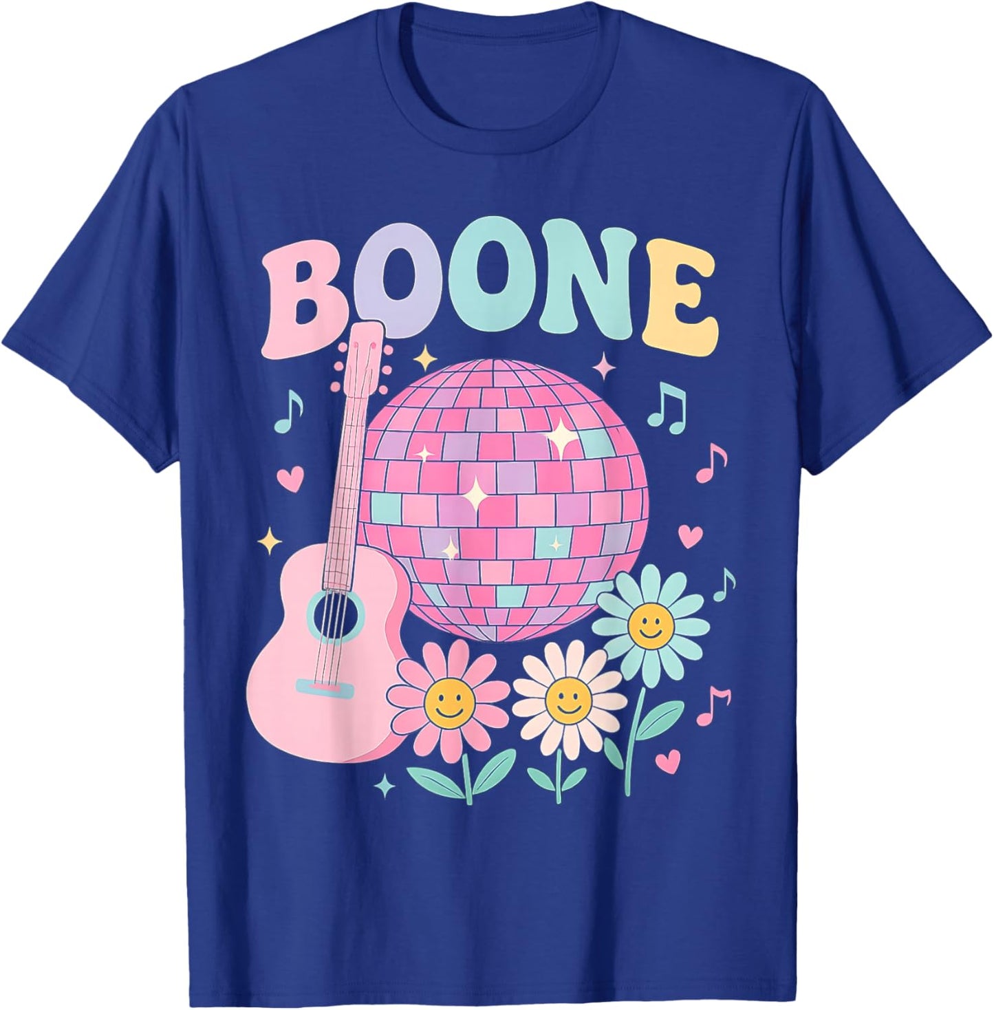 Boone Family Name I Love Boone Personalized Vintage T-Shirt - T-Shirt | Royal
