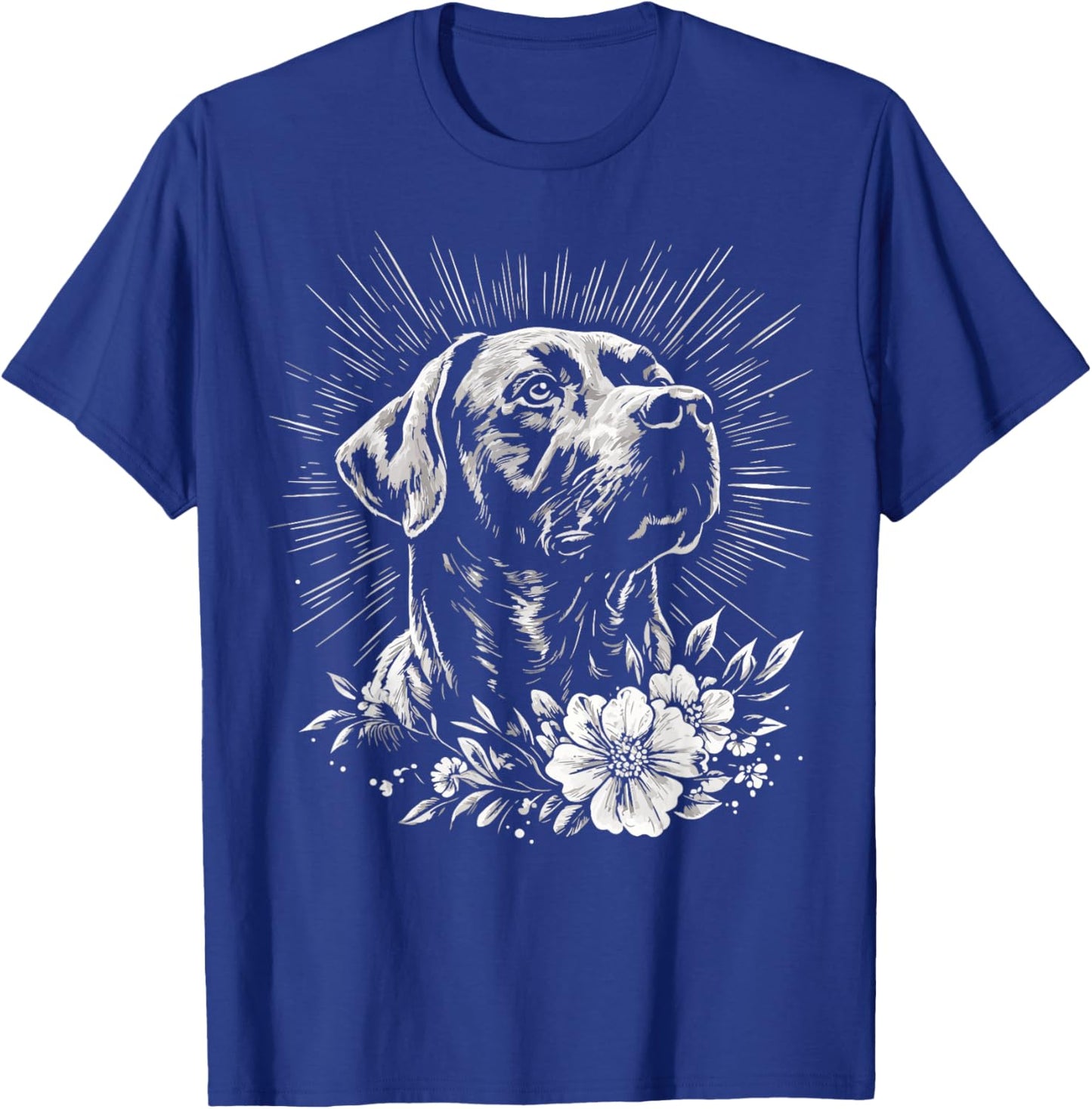 Retro Labrador Retriever Dog Lover Tattoo Style T-Shirt - T-Shirt | Royal
