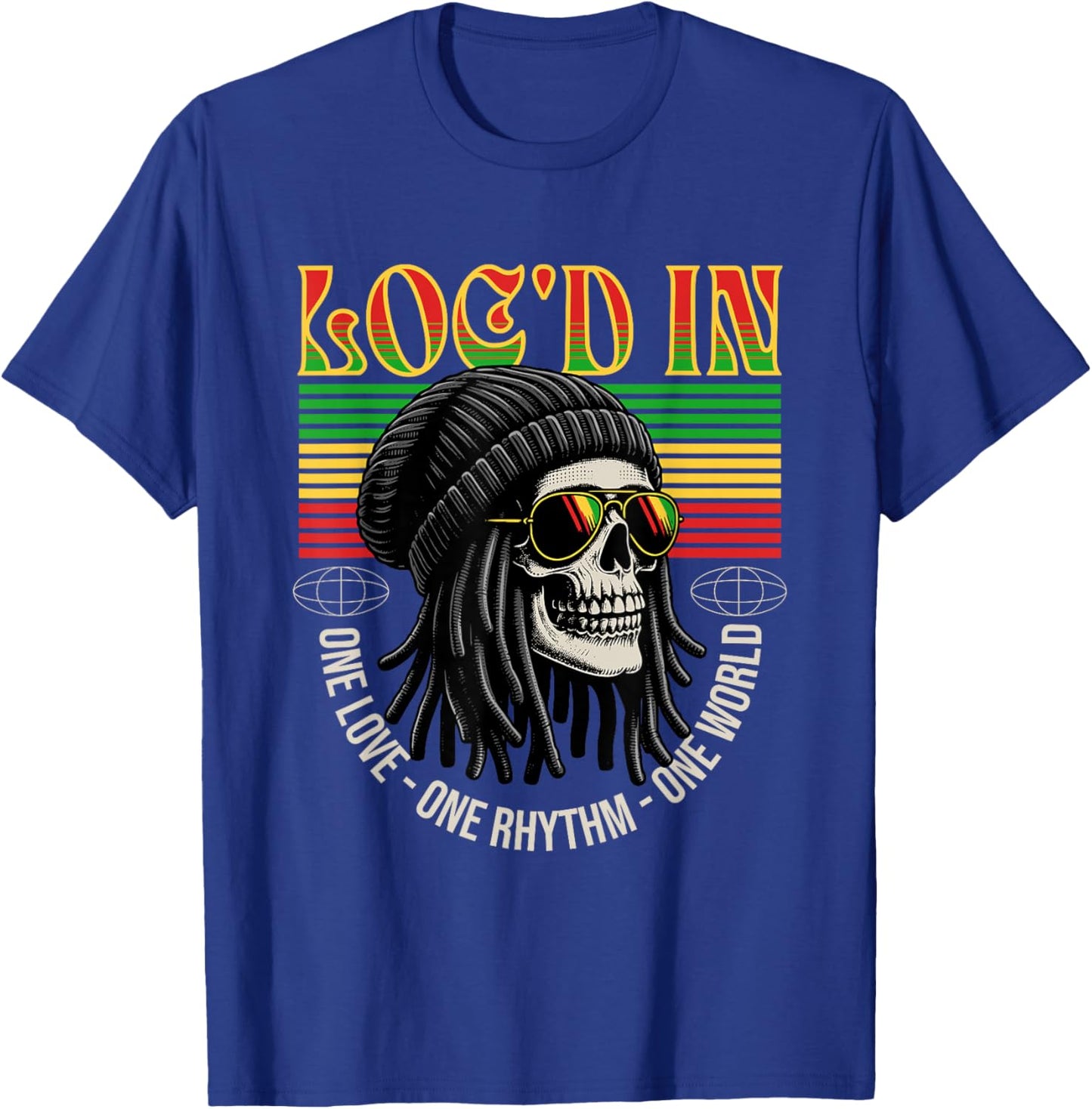 Cool Locs Skull Loc'd in Dreadlocks Women T-Shirt - T-Shirt | Royal