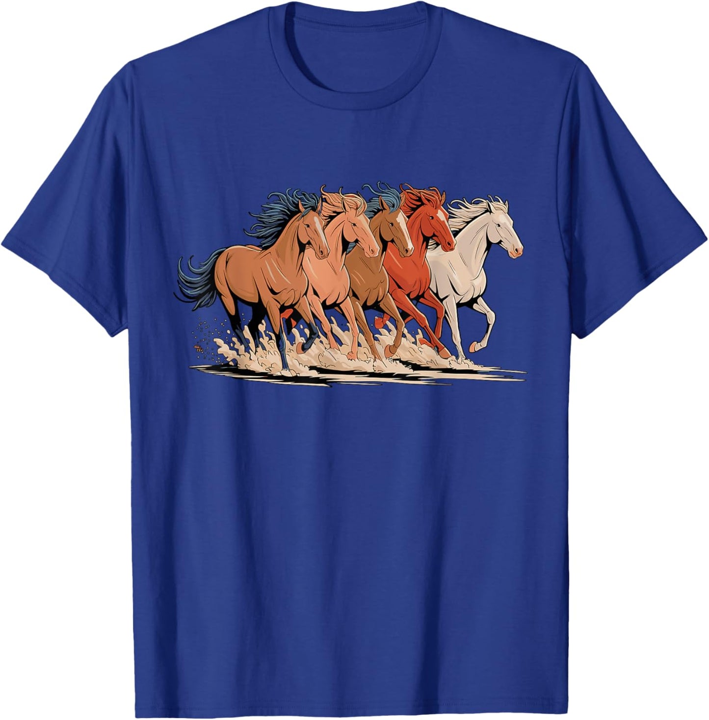 Magical and Funny Horse lover Gifts Adult Horses Black Small Short Sleeve T-Shirt - T-Shirt | Royal