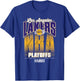 NBA Official 2026 Playoffs Los Angeles Lakers Fade T-Shirt - T-Shirt | Royal