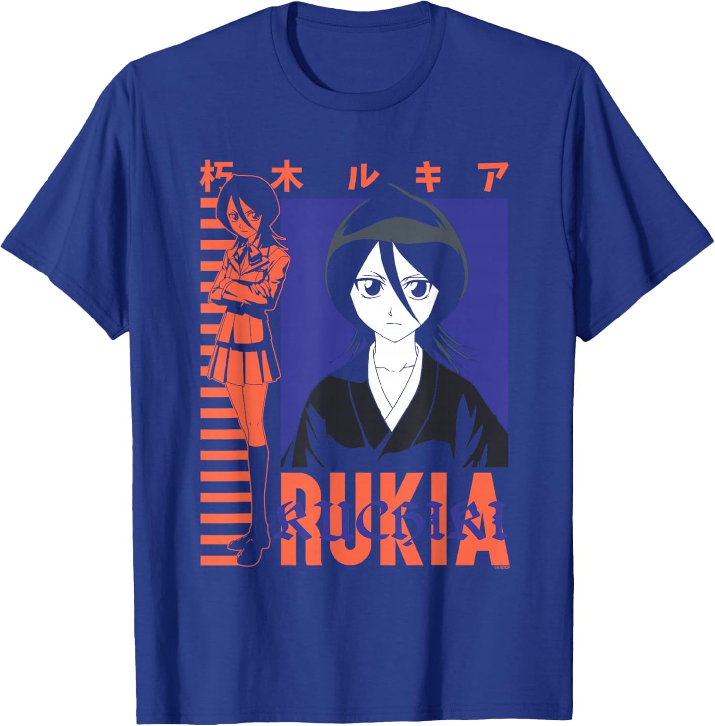 Bleach Rukia Color Block Collage Classic Anime T-Shirt - T-Shirt | Royal
