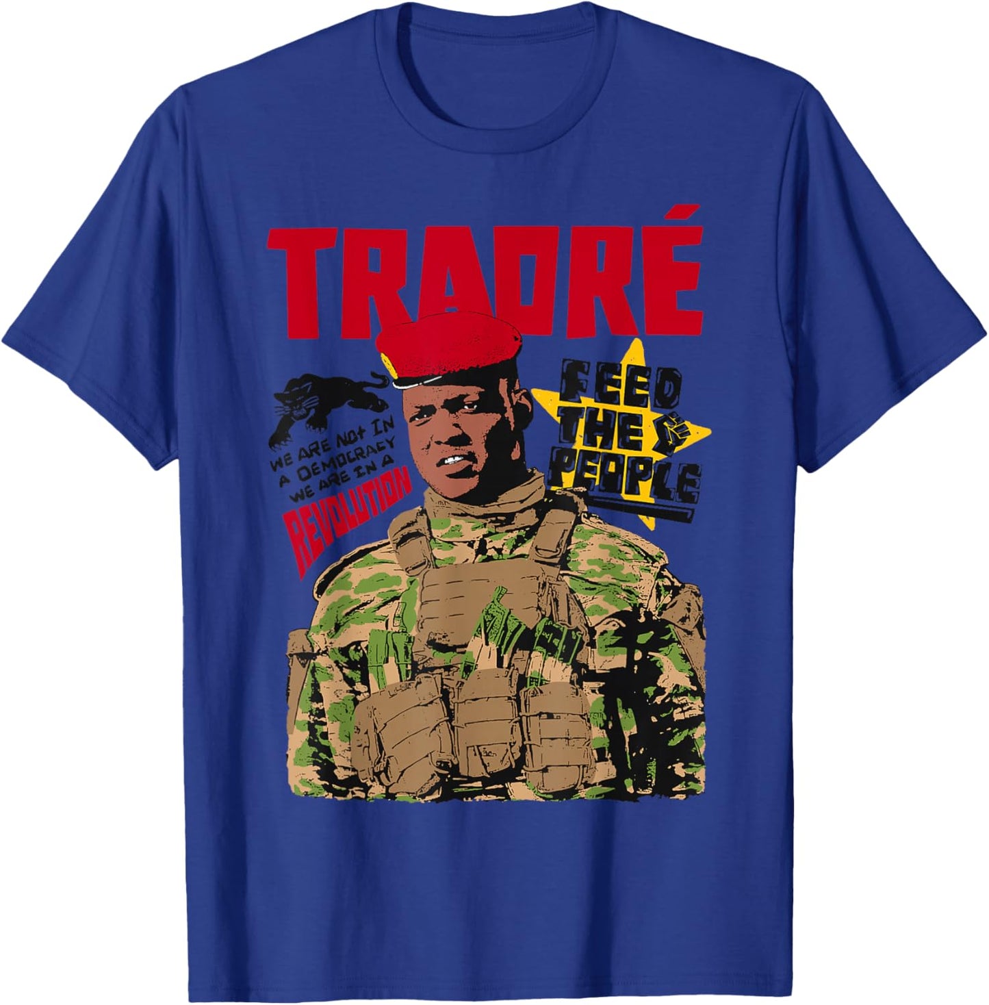 Ibrahim Traoré Shirt Burkina Faso Ibrahim Traoré T-Shirt - T-Shirt | Royal