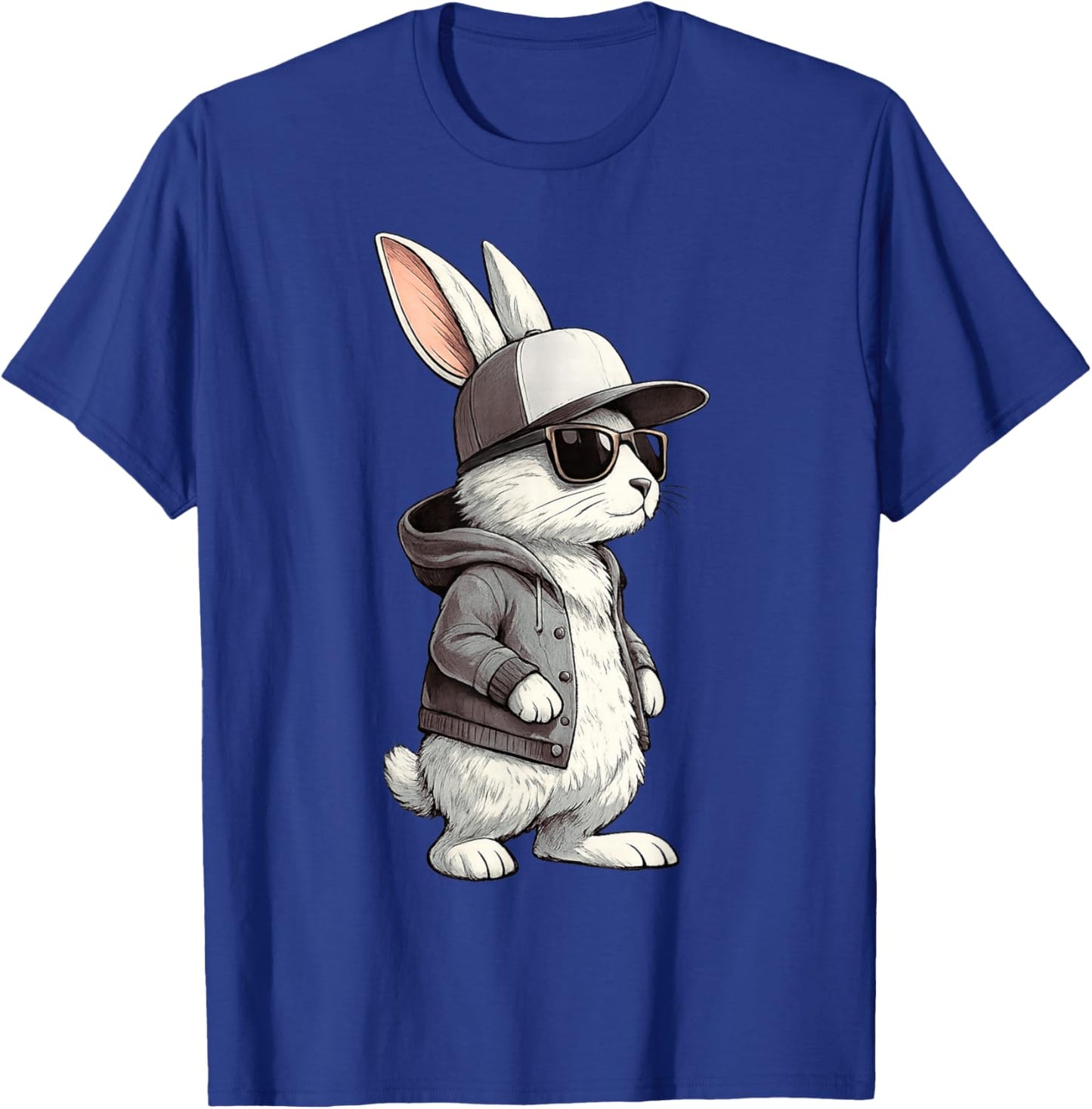 Hasengesicht mit Sonnenbrille Kappe Ostern Tag für Jungen Herren Kinder T-Shirt - T-Shirt | Royal