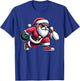 Christmas Santa Claus Play A Bowling Funny Boys Kids Xmas T-Shirt - T-Shirt | Royal