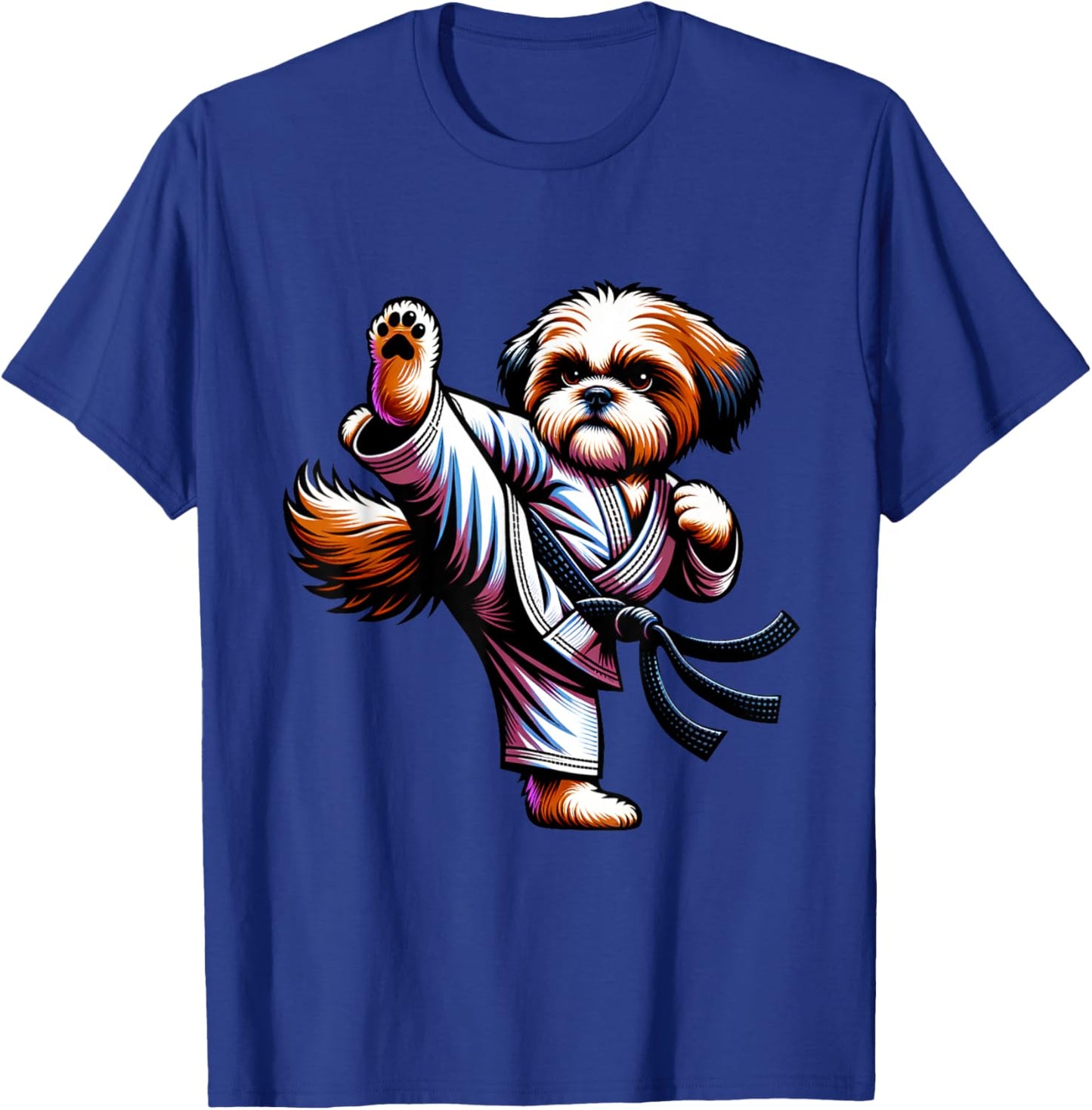 Karate Bolonka Dog Funny Design For Martial Arts Lovers Women T-Shirt - T-Shirt | Royal