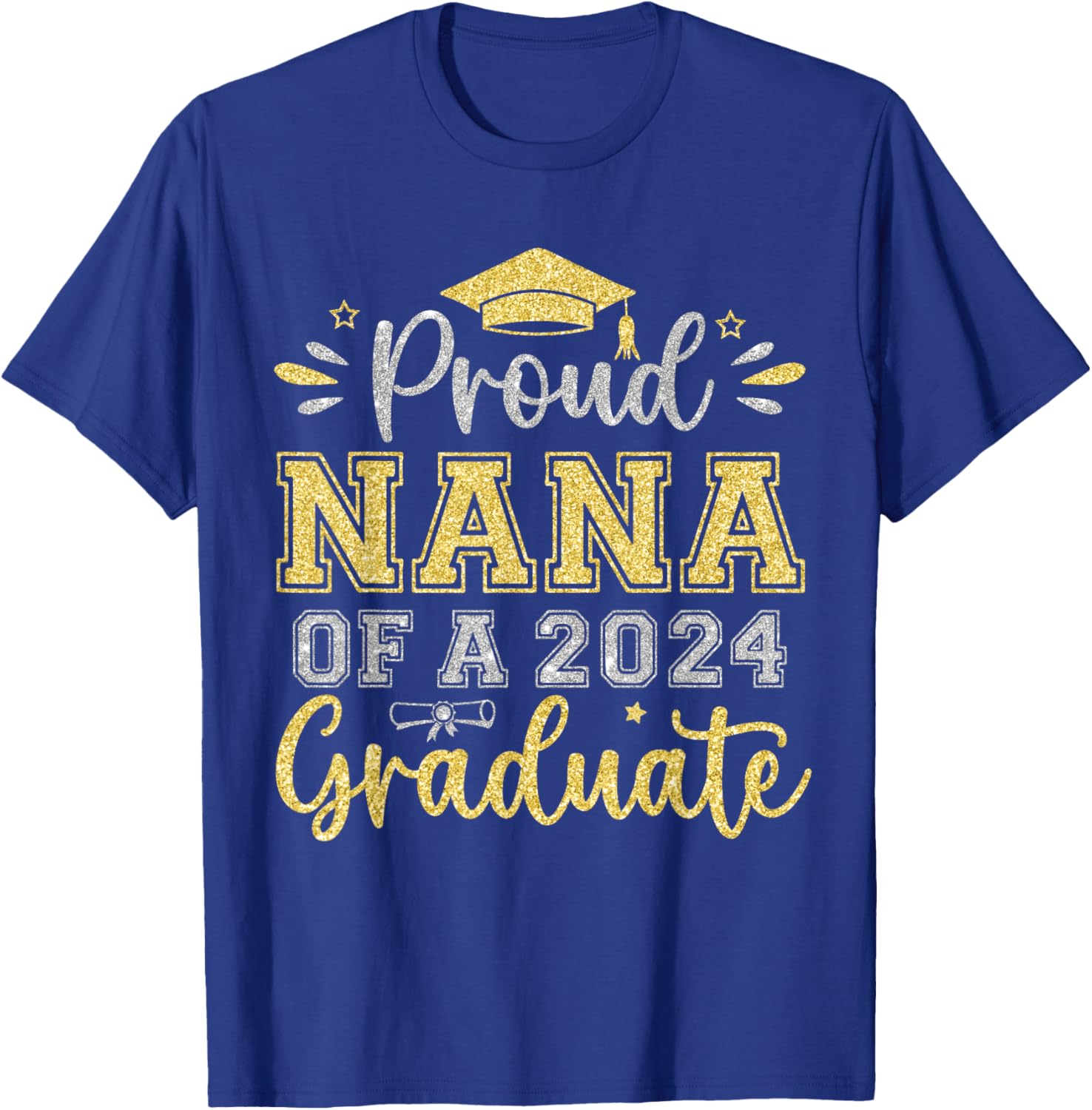 Proud Nana of a 2024 Graduate Senior Graduation Women T-Shirt - T-Shirt | Royal