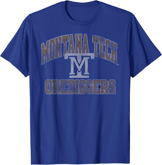 Montana Tech Orediggers Vintage Worn Green T-Shirt - T-Shirt | Royal