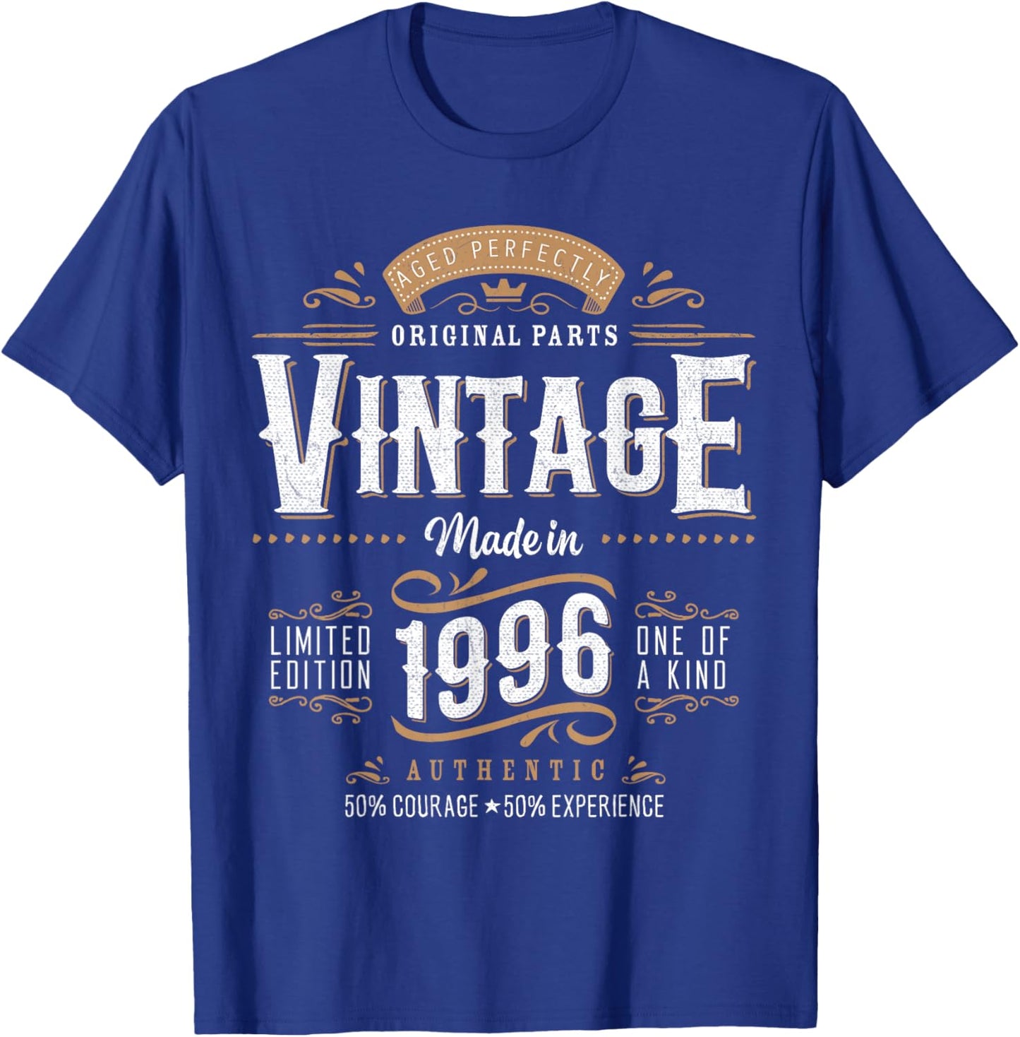 Vintage 1996 Dual Sided 30th Birthday 30 Years Old T-Shirt - T-Shirt | Royal