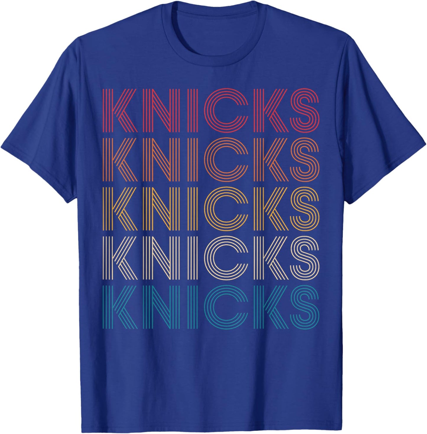 Knicks Vintage Name Men Women Boys Girls Kids Youth T-Shirt - T-Shirt | Royal