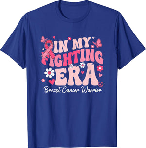 Awareness, in My Fighting Era Breast Cancer Warrior T-Shirt - T-Shirt | Royal