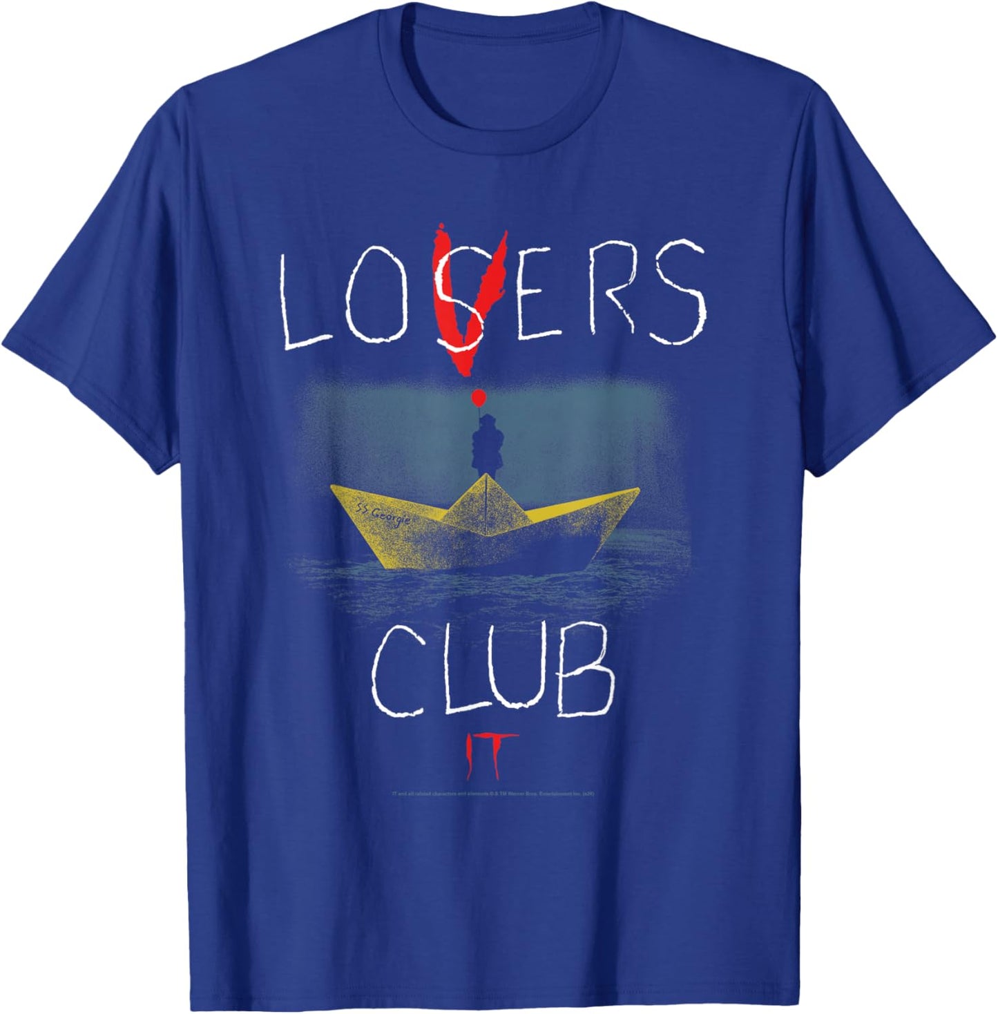 IT Losers Club Floating Boat Pennywise Horror Movie T-Shirt - T-Shirt | Royal