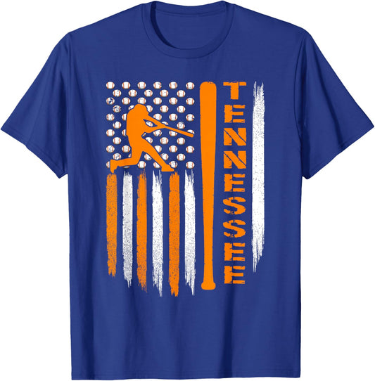Vintage Tennessee USA Flag. T-Shirt - T-Shirt | Royal
