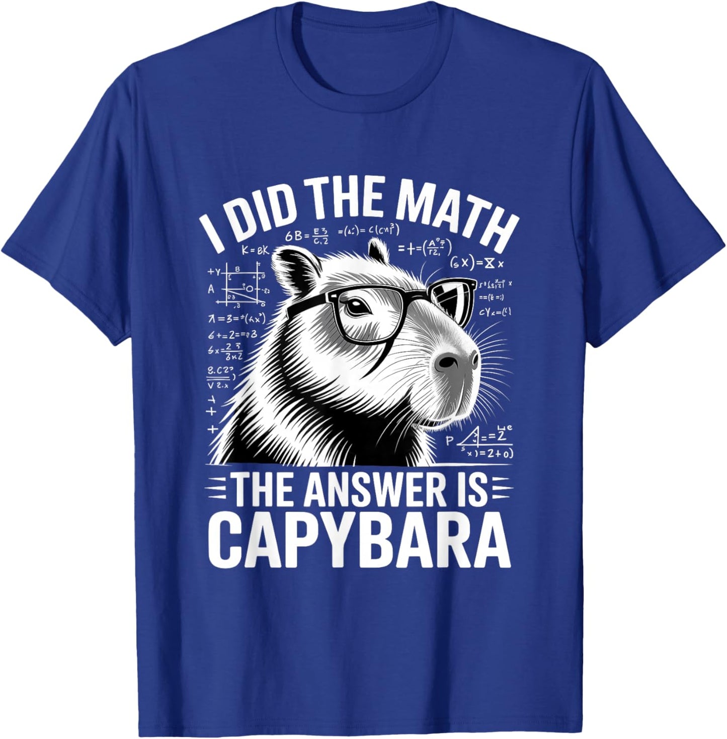 I Did The Math The Answer is Capybara T-Shirt - T-Shirt | Royal