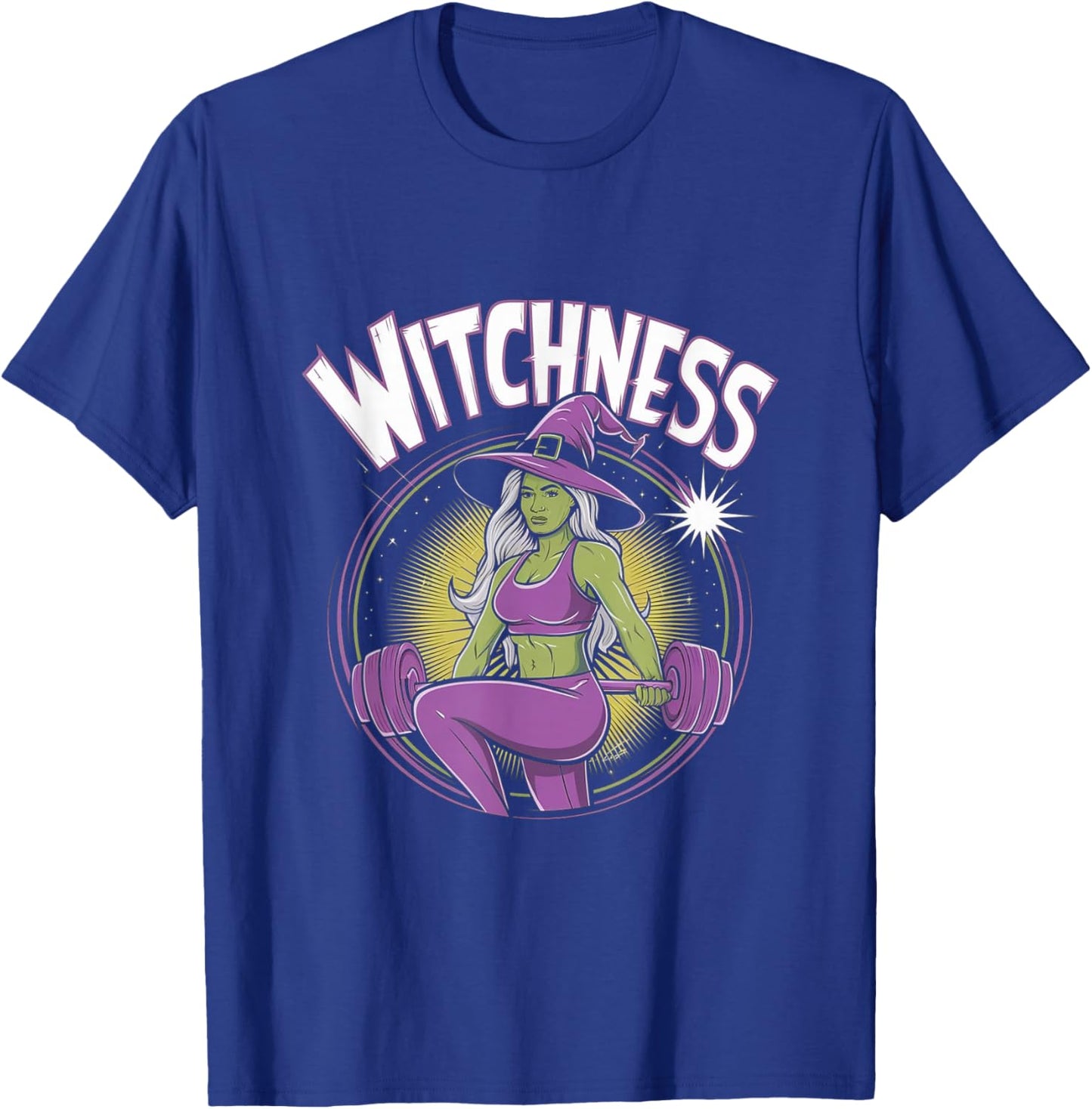 Witchness - Funny Fitness Halloween Pun Costume Gym T-Shirt - T-Shirt | Royal