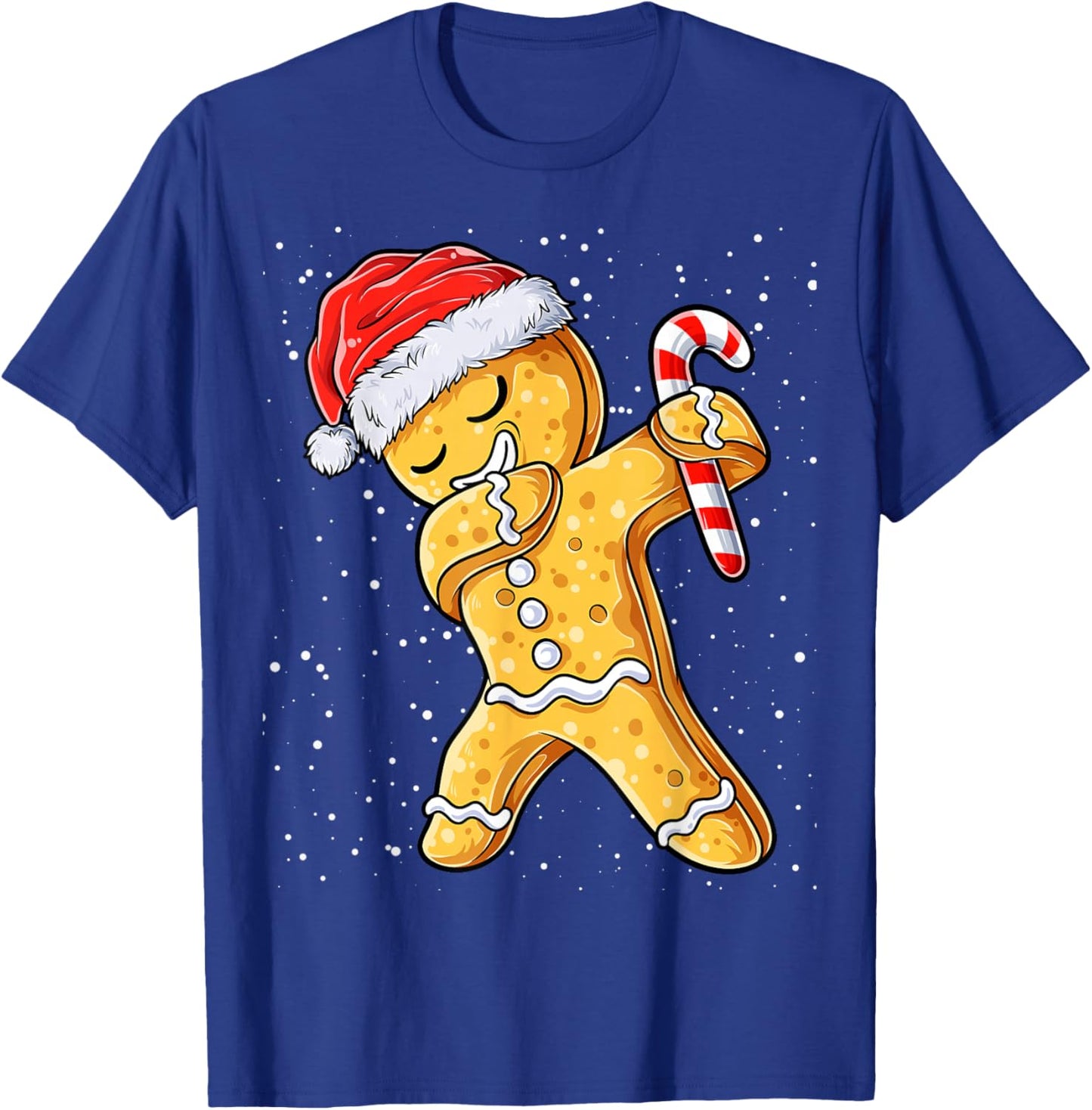 Gingerbread Man Dabbing Cool Christmas Cookie Dab Xmas Kids T-Shirt - T-Shirt | Royal