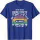 Out Of Breath Hiking Society Don't Worry In A Minute T-Shirt - T-Shirt | Royal