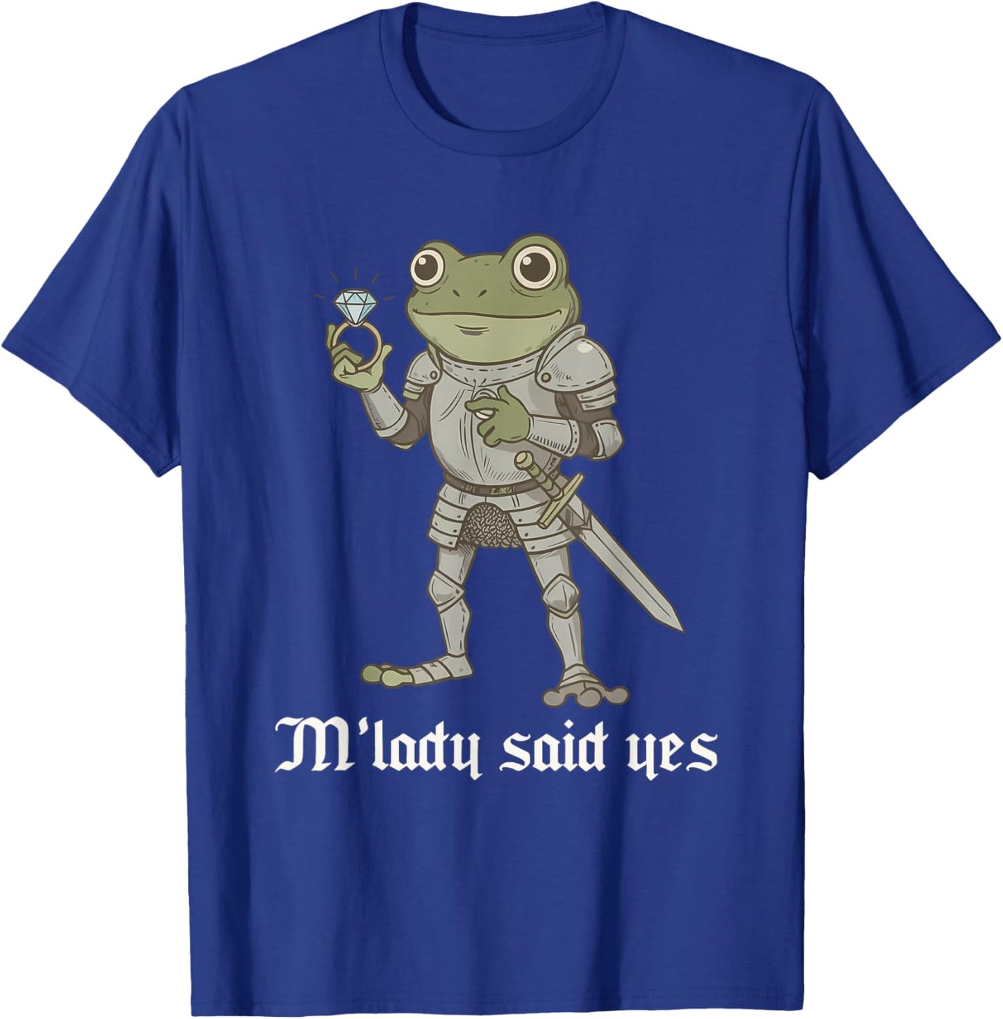 Funny Frog Engagement Fiancee & Fiance Matching Couples T-Shirt - T-Shirt | Royal