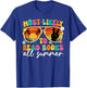 Most Likely to Read Books All Summer Last Day Boy Girl Kid T-Shirt - T-Shirt | Royal