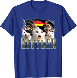 Kittler Cat Cool Grumpy Animal Cat Lover T-Shirt - T-Shirt | Royal