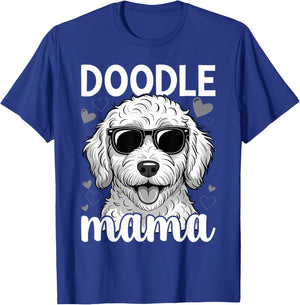 Doodle Mom Idea Mama Funny Dog Goldendoodle T-Shirt - T-Shirt | Royal