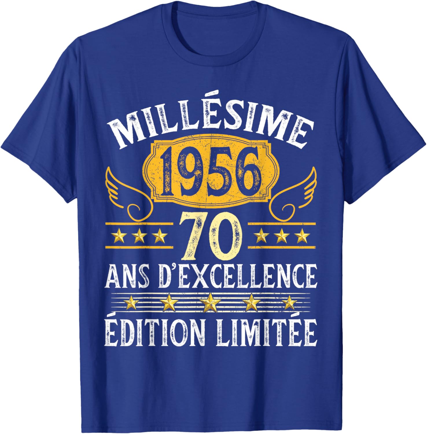 Vintage 1956 70 Years Birthday Man Woman Vintage 1956 T-Shirt - T-Shirt | Royal