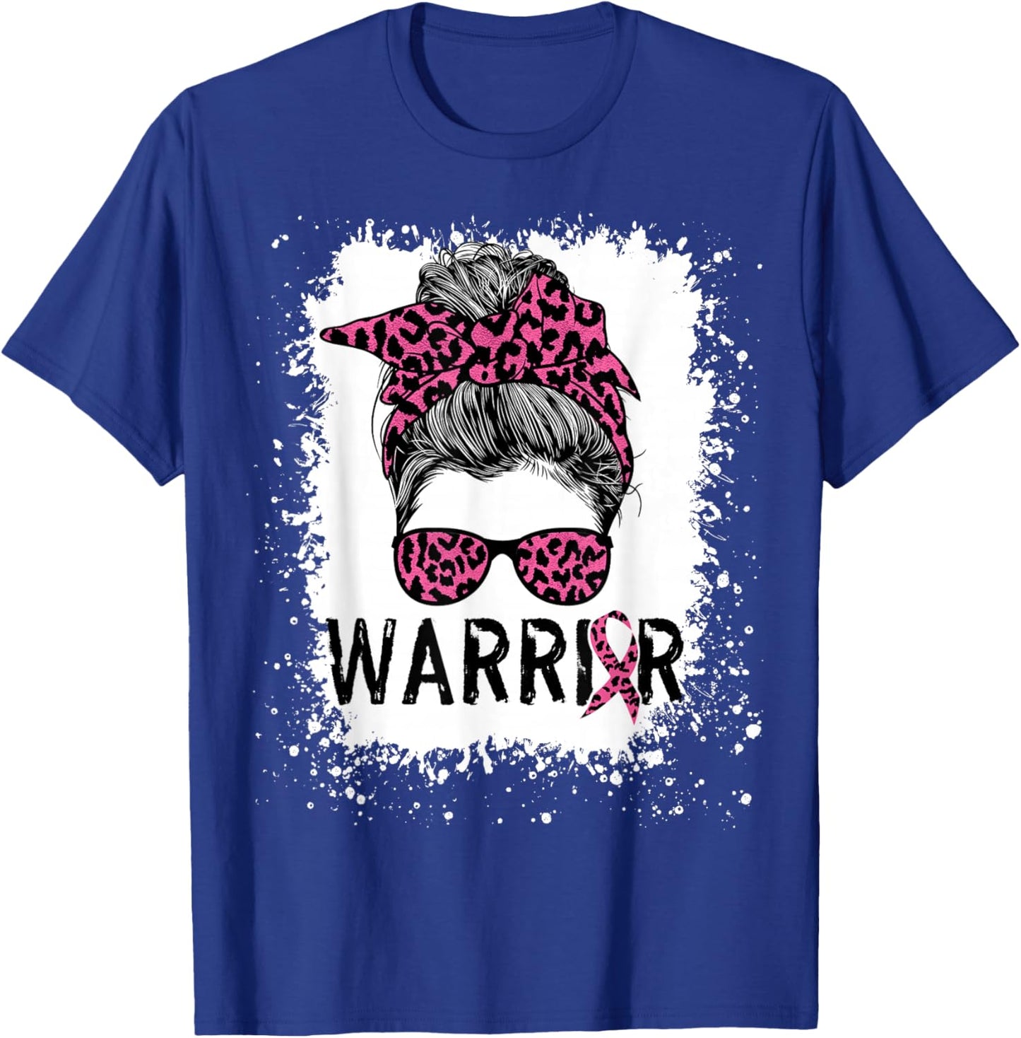 Warrior Breast Cancer Shirts Awareness Support Pink Ribbon T-Shirt - T-Shirt | Royal