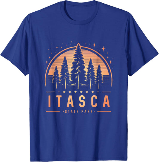 Itasca State Park Minnesota - Itasca State Park MN Trees T-Shirt - T-Shirt | Royal