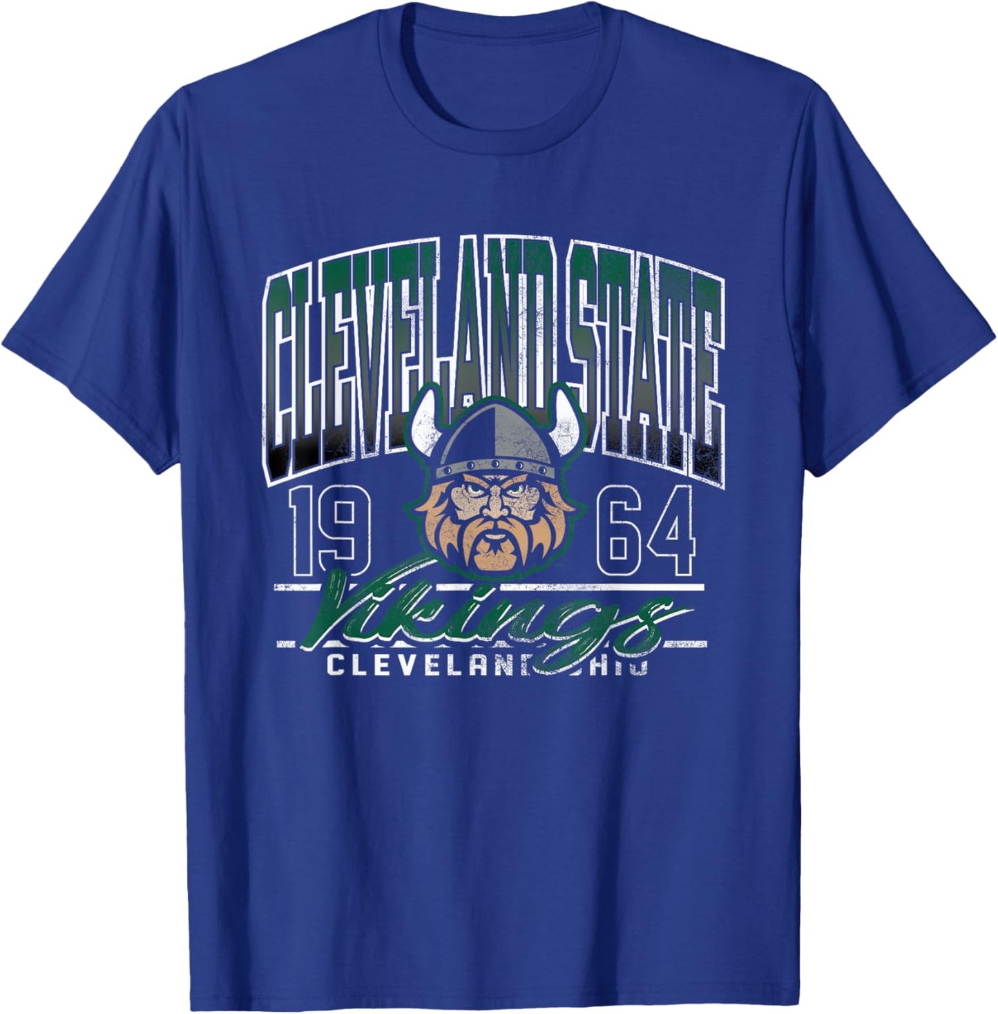 Cleveland State Vikings Kicking It Black Officially Licensed T-Shirt - T-Shirt | Royal