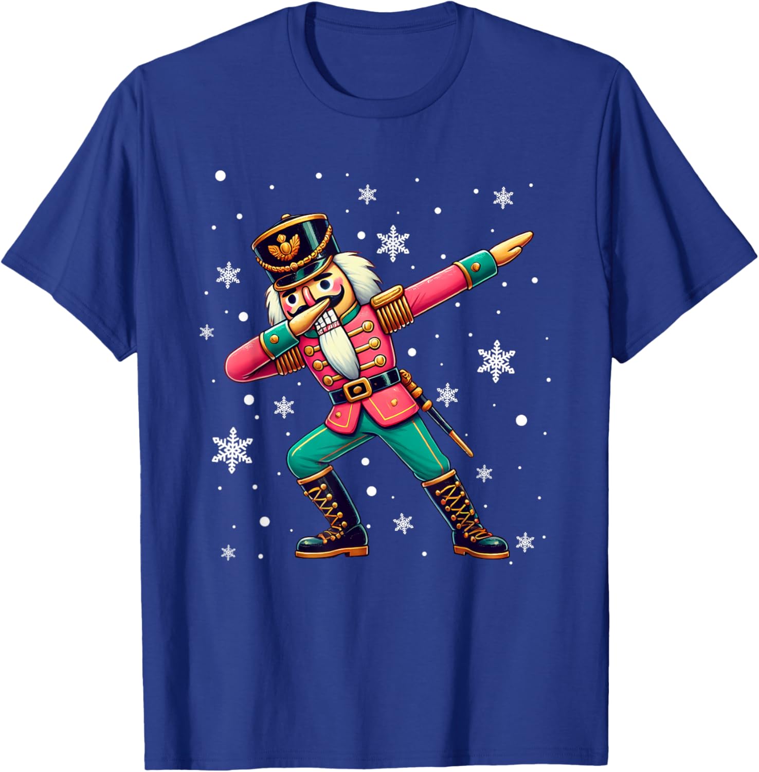 Dabbing Nutcracker Christmas Costume Matching Family Pajama T-Shirt - T-Shirt | Royal