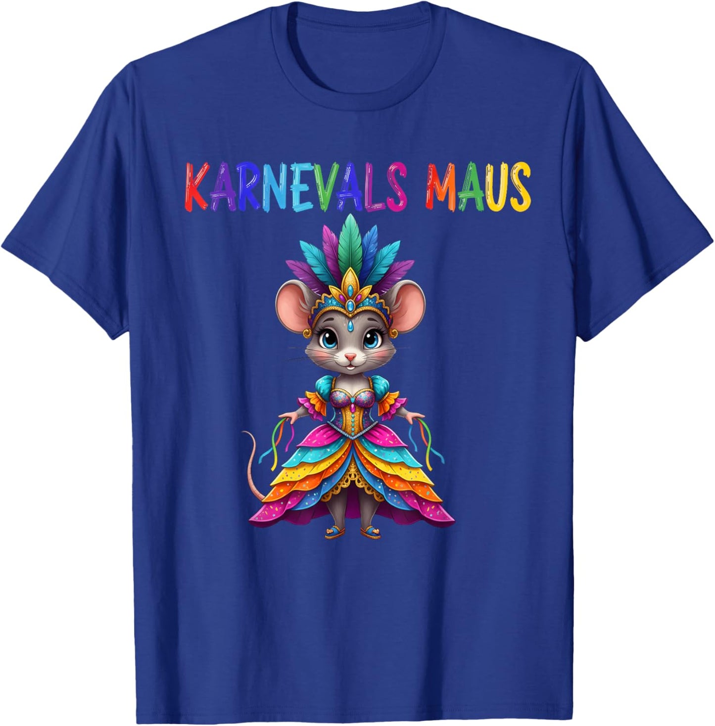 Carnival Mouse Costume for Fancy Dress and Carnival T-Shirt - T-Shirt | Royal
