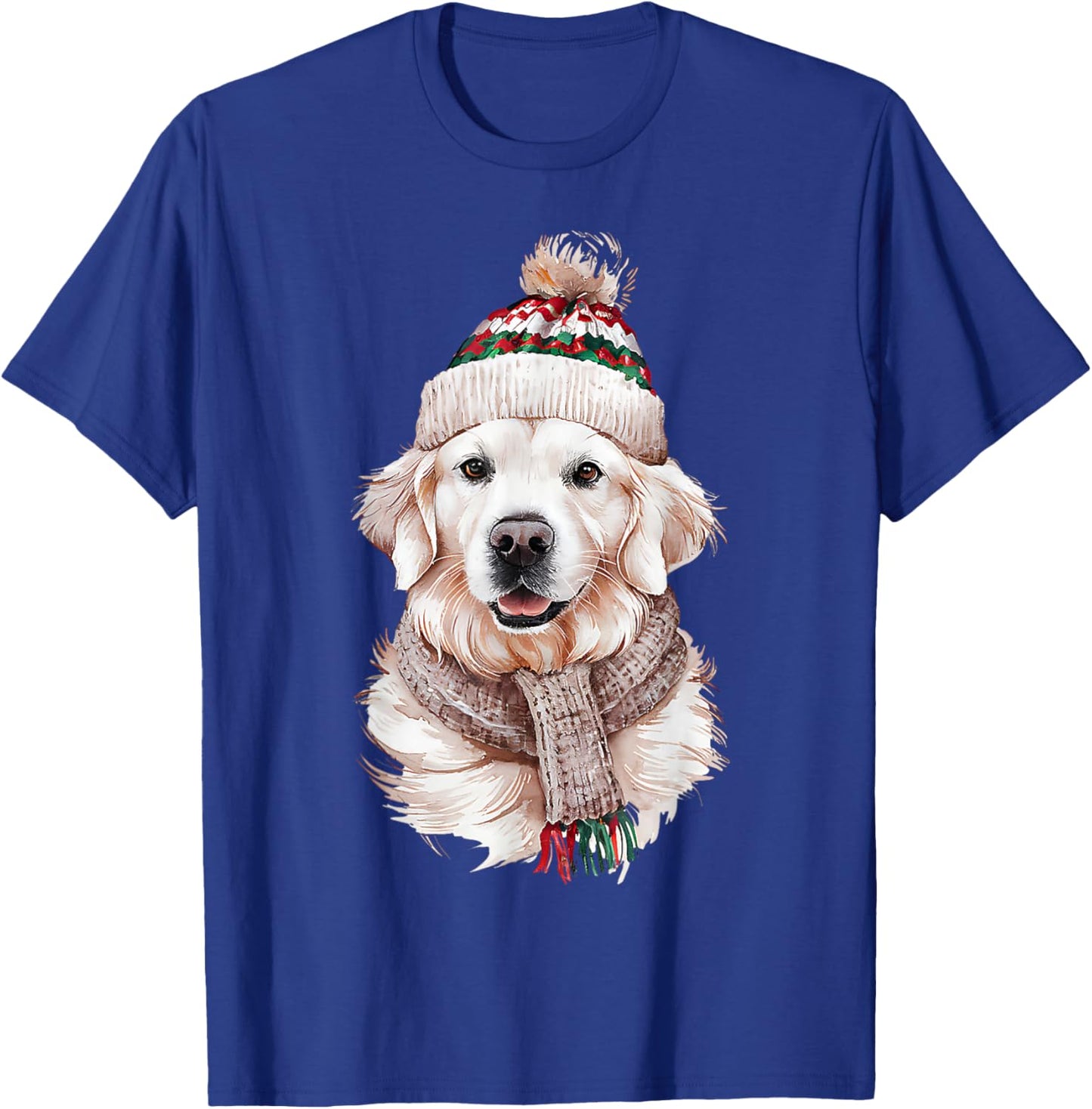 White English Cream Golden Retriever Mom Dog Puppy Christmas Women T-Shirt - T-Shirt | Royal