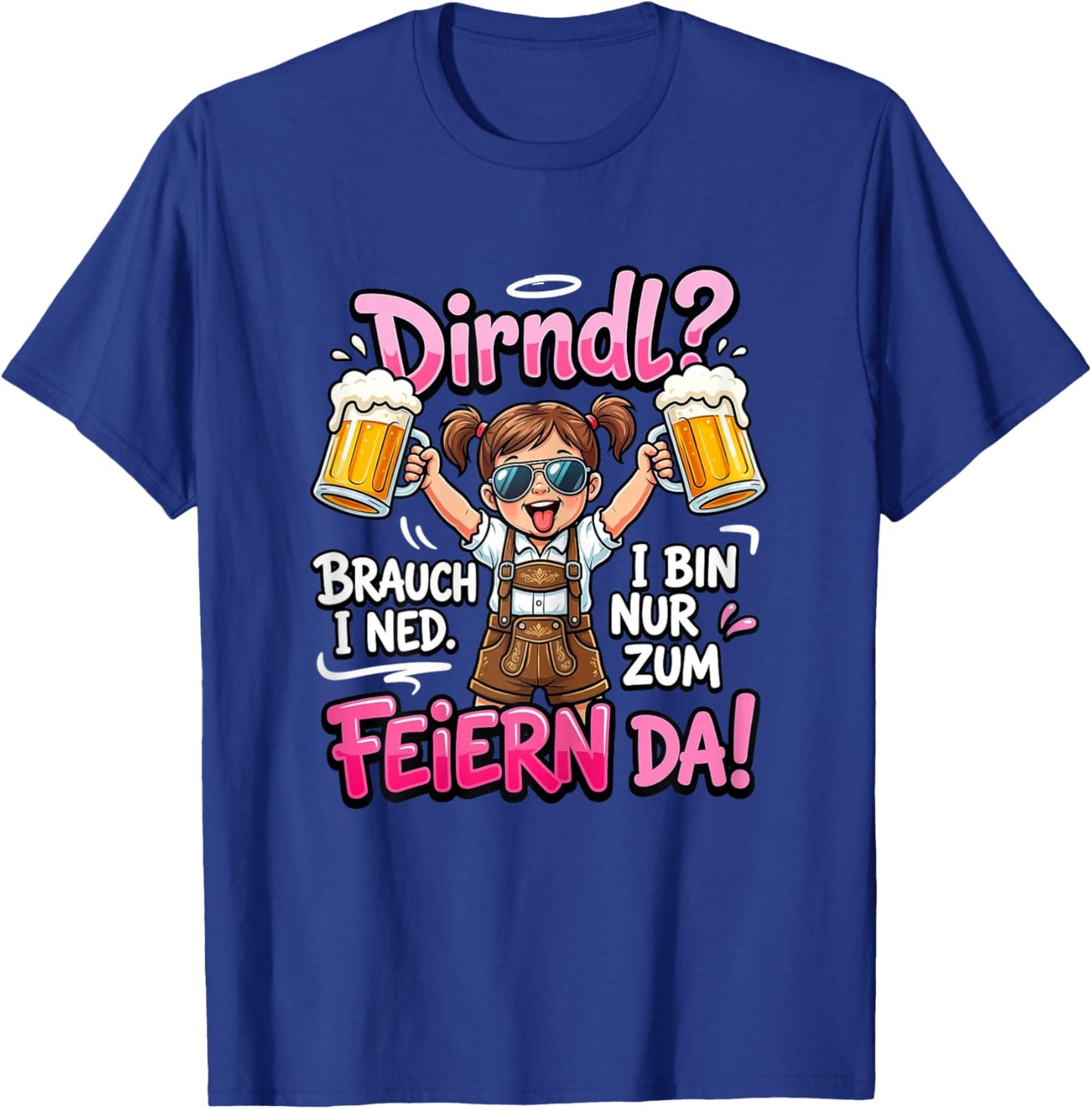Trachten Damen Trachtenshirt Passend für Oktoberfest T-Shirt - T-Shirt | Royal