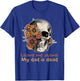 Funny Skull Dadd Leave Me Alone My Dad Is Dead T-Shirt - T-Shirt | Royal