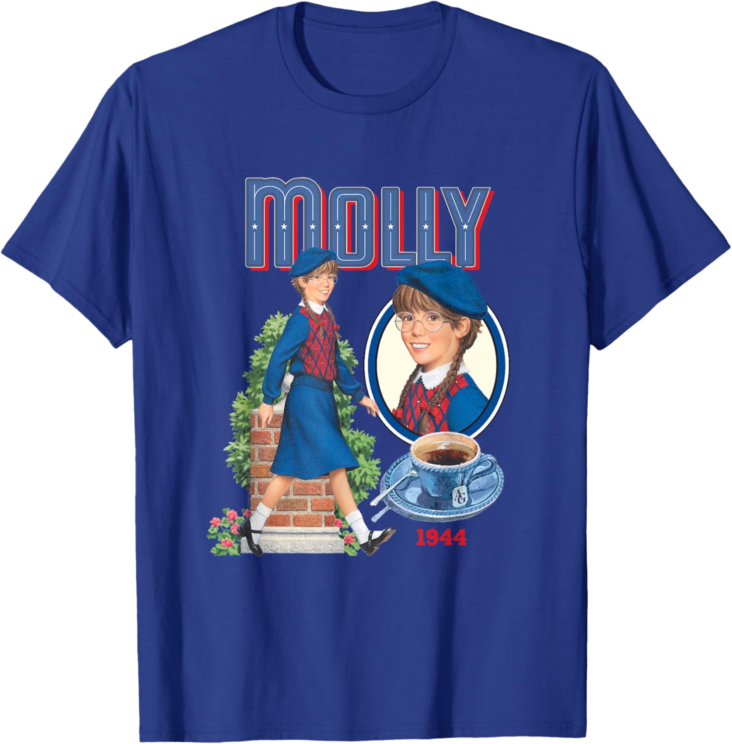 American Girl - Molly McIntire 1944 T-Shirt - T-Shirt | Royal