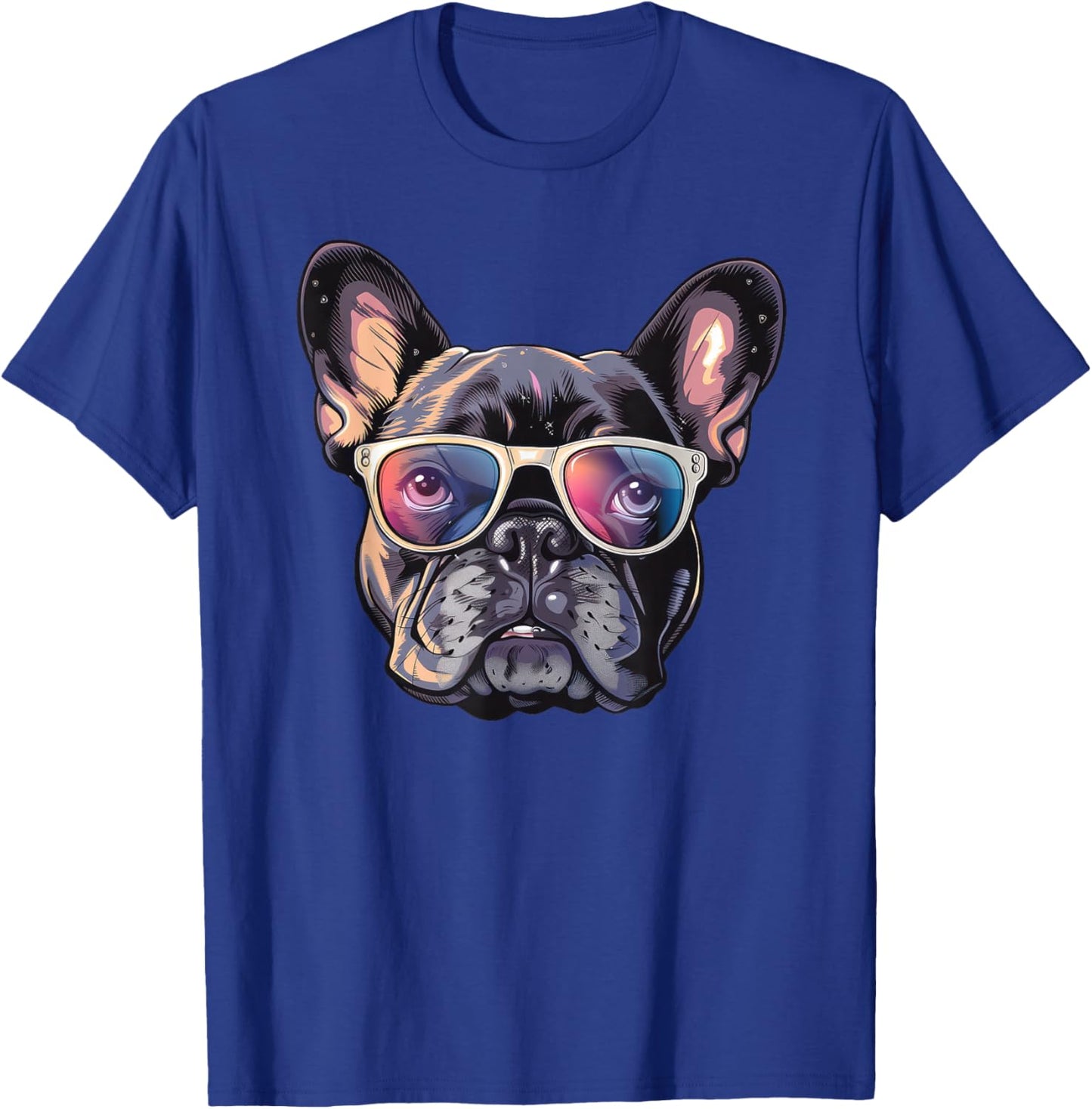 French Bulldog Dog Sunglasses T-Shirt - T-Shirt | Royal