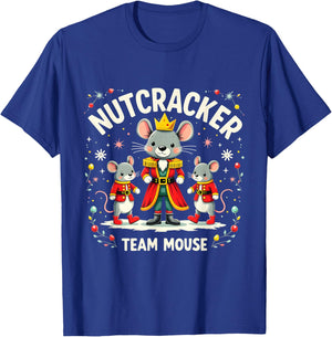 Nutcracker Team Mouse Christmas Ballet Gift Merry Christmas T-Shirt - T-Shirt | Royal