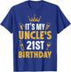 Uncle It's My Uncle's 21st Birthday 2004 21 Years Old T-Shirt - T-Shirt | Royal