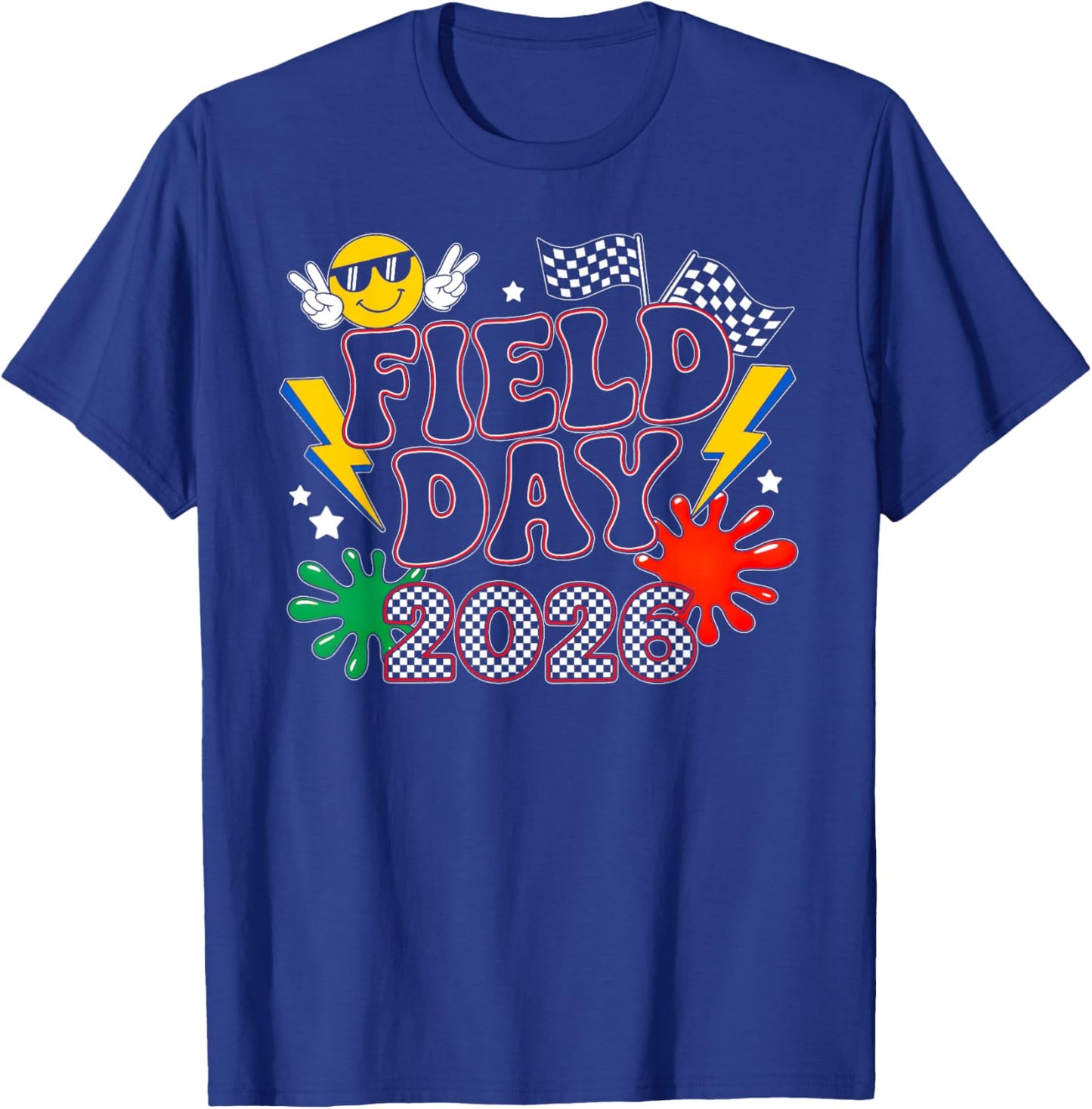 School Field Day Fun Day Vibes Teacher Kids Field Day 2026 T-Shirt - T-Shirt | Royal