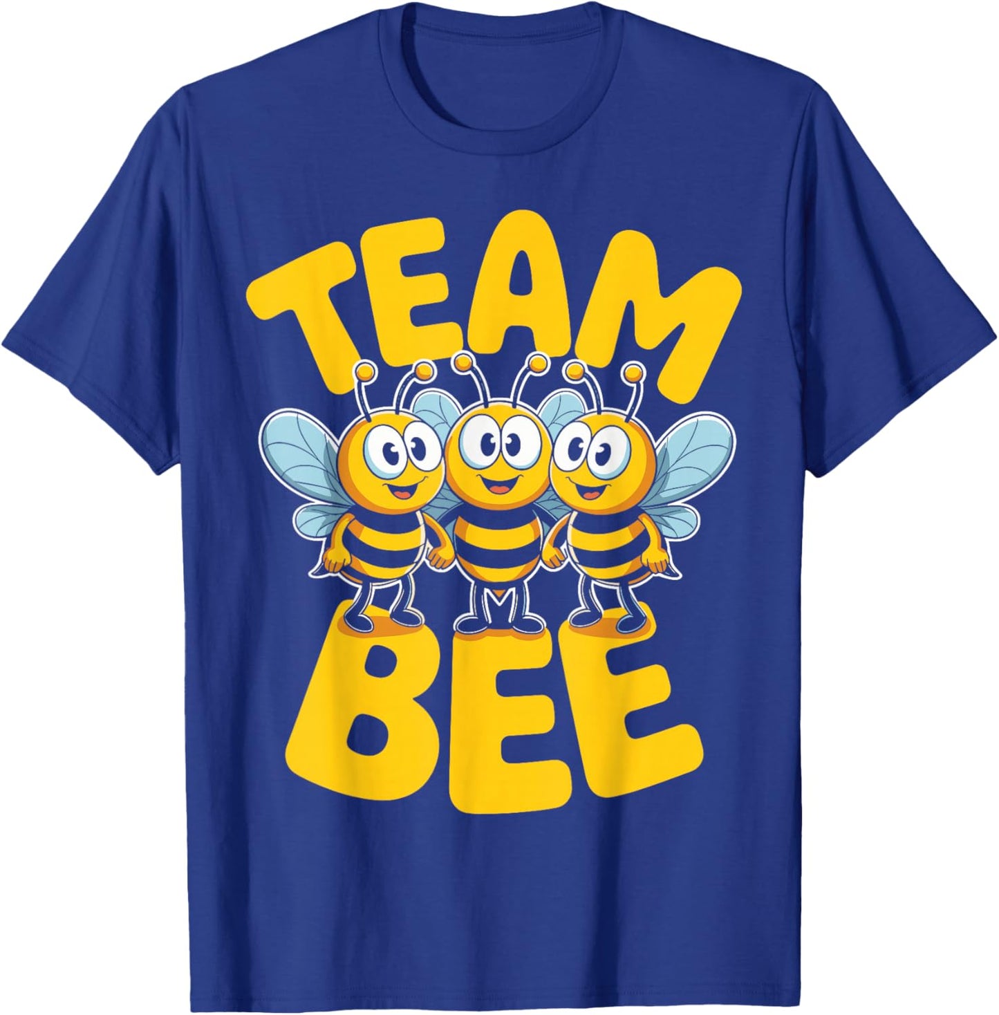 Bee Team Cute Cartoon Apiarist Beehive Party Bumblebee T-Shirt - T-Shirt | Royal