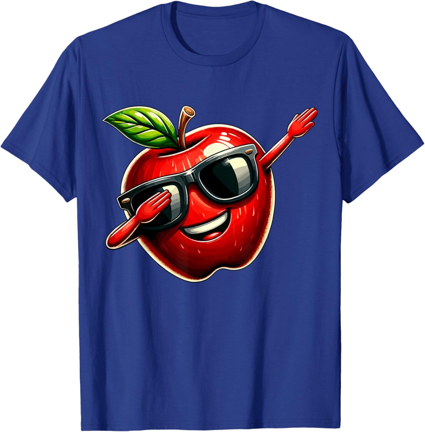 Dabbing Apple Summer Fruit lover T-Shirt - T-Shirt | Royal