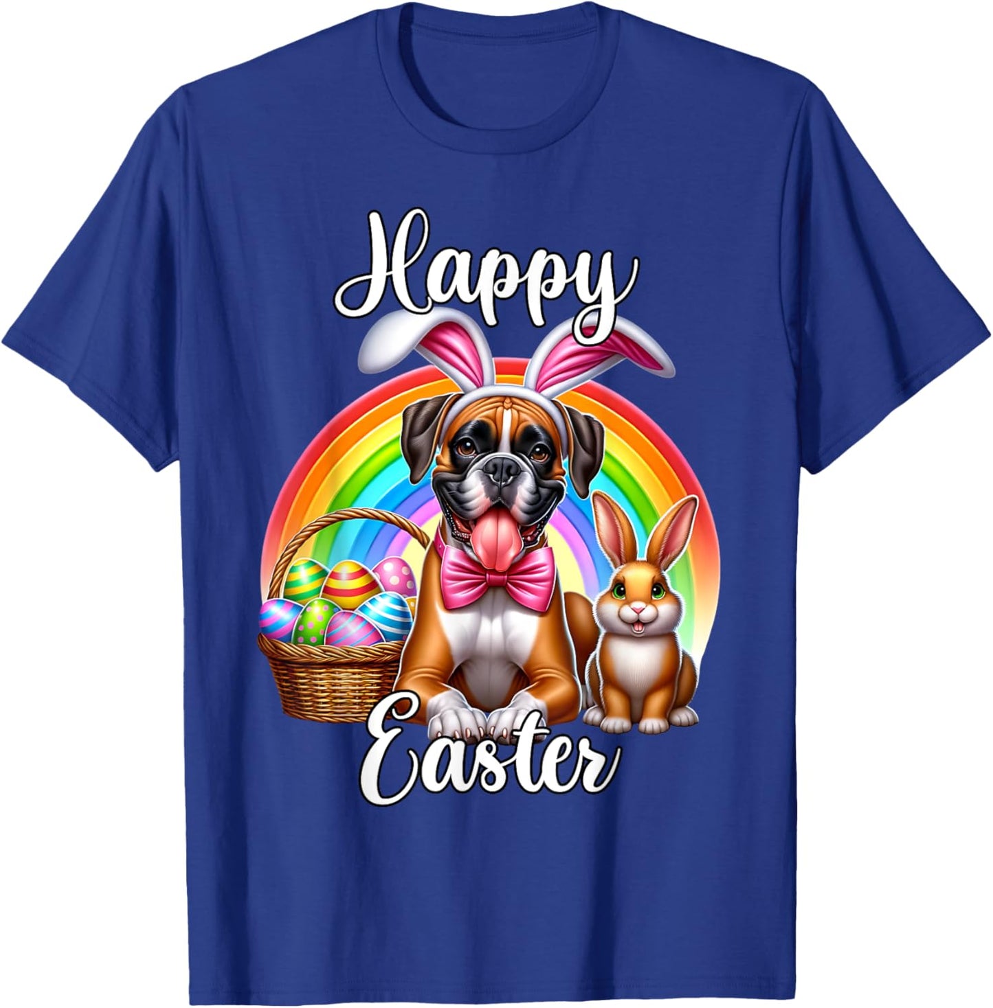 Boxer Dog Happy Easter Boxer Easter T-Shirt - T-Shirt | Royal