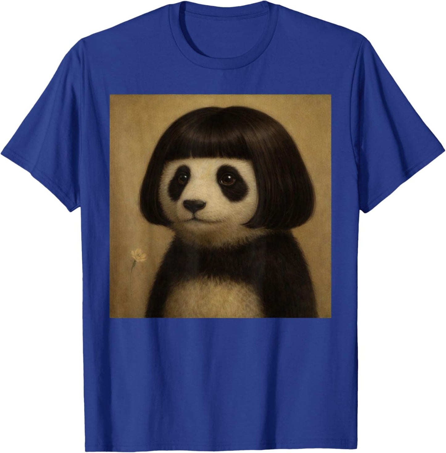 Funny Bob Haircut Panda Meme Cute Panda Lover Humor T-Shirt - T-Shirt | Royal