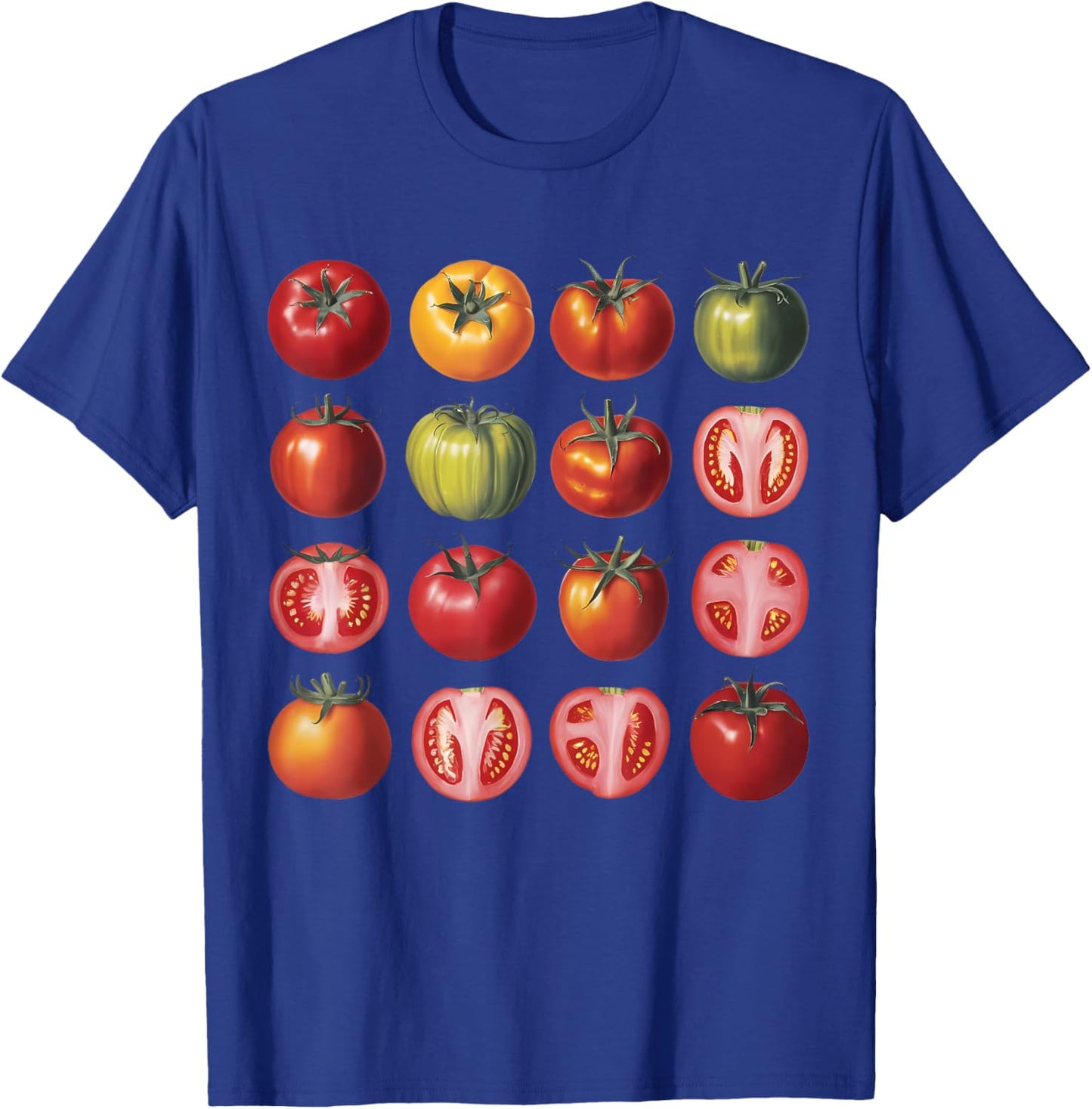 Tomato Lover Design Breeds of Tomatoes Farmer's Market Women T-Shirt - T-Shirt | Royal