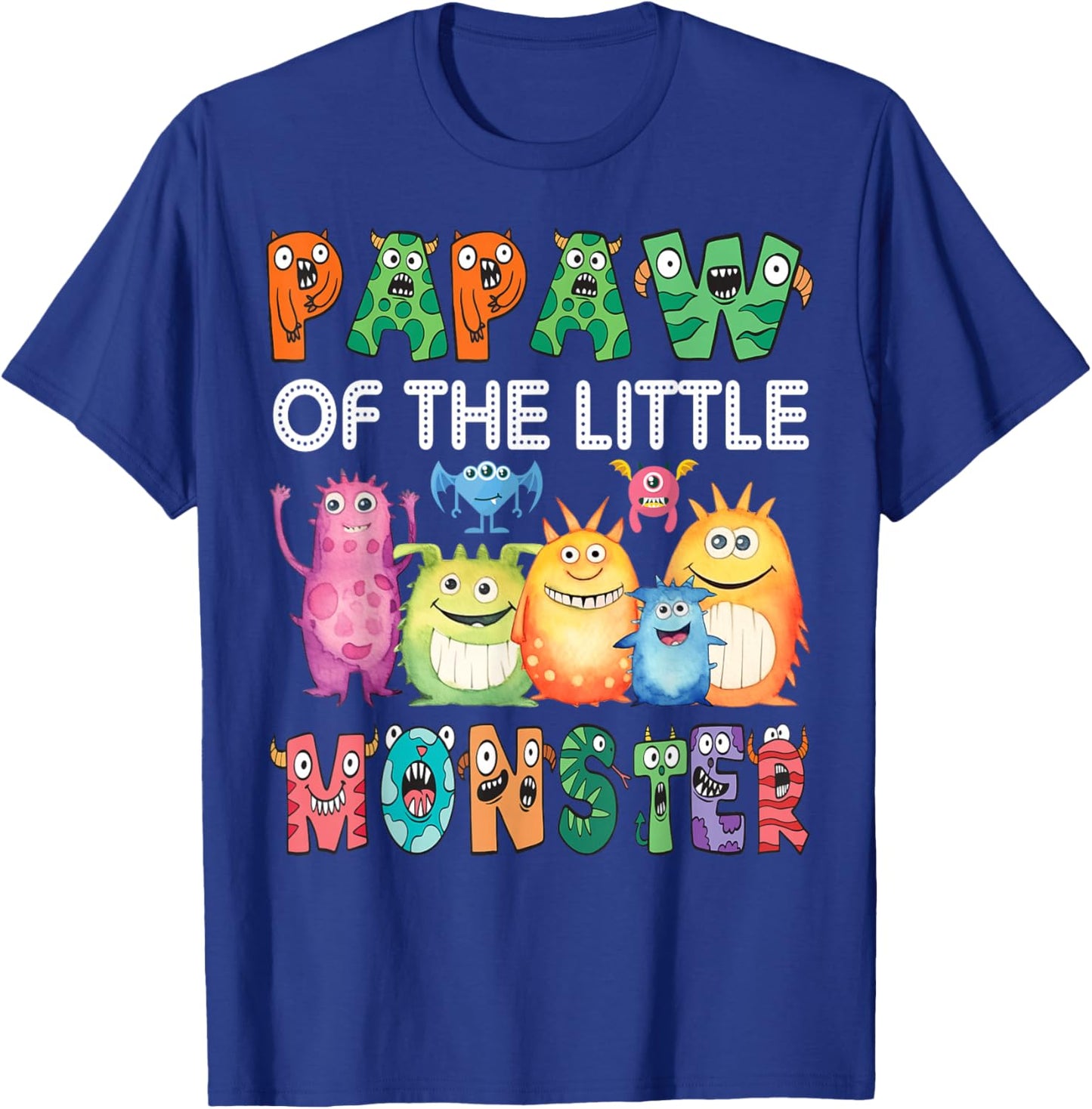 Papaw Of The Little Monster Kids 1St Birthday Party T-Shirt - T-Shirt | Royal