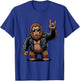 Funny Cool Bigfoot Rock On Music Gift Men Women Kids T-Shirt - T-Shirt | Royal