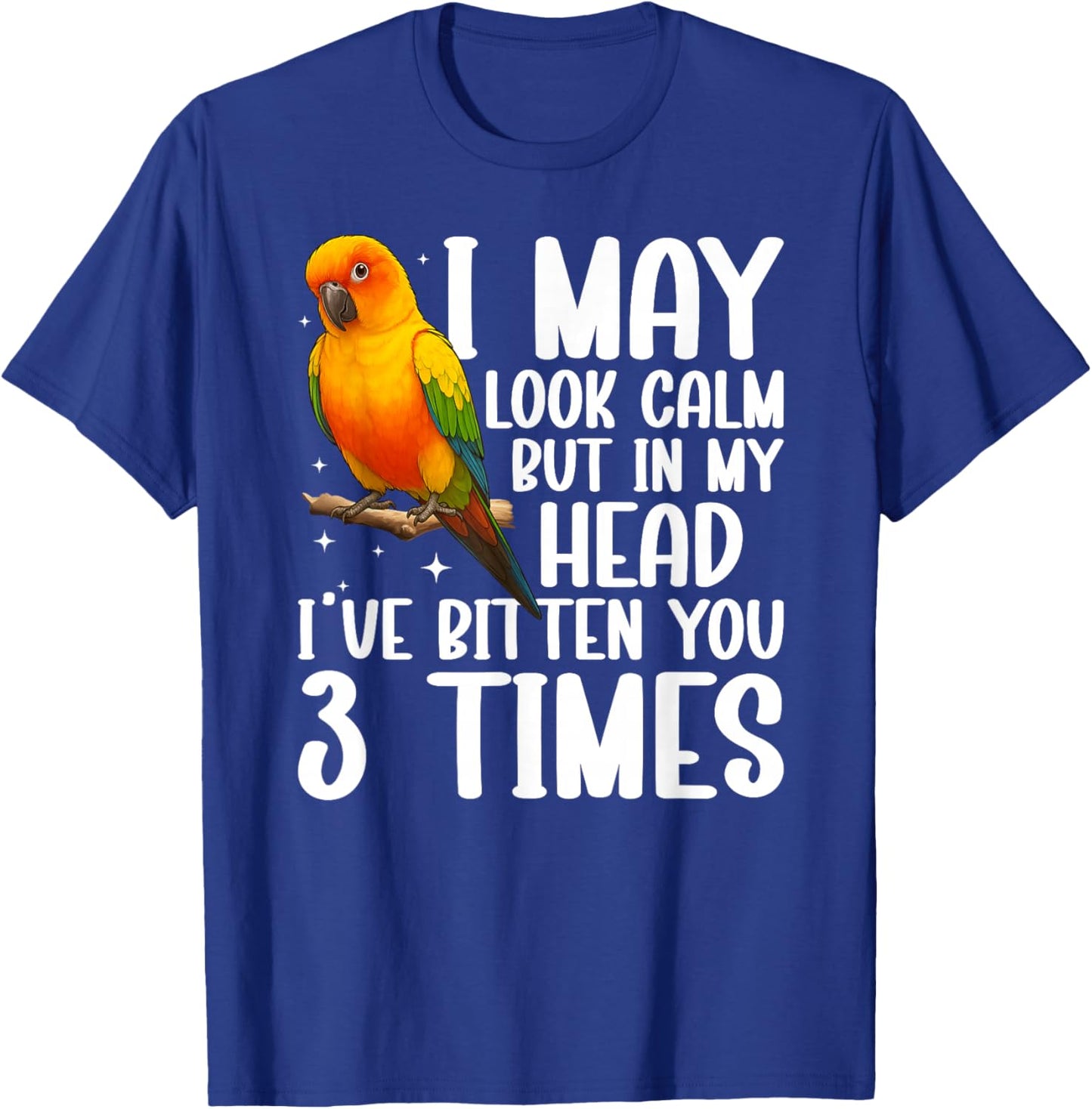 Sun Conure Parrot Owner Funny Sun Conure Lover T-Shirt - T-Shirt | Royal