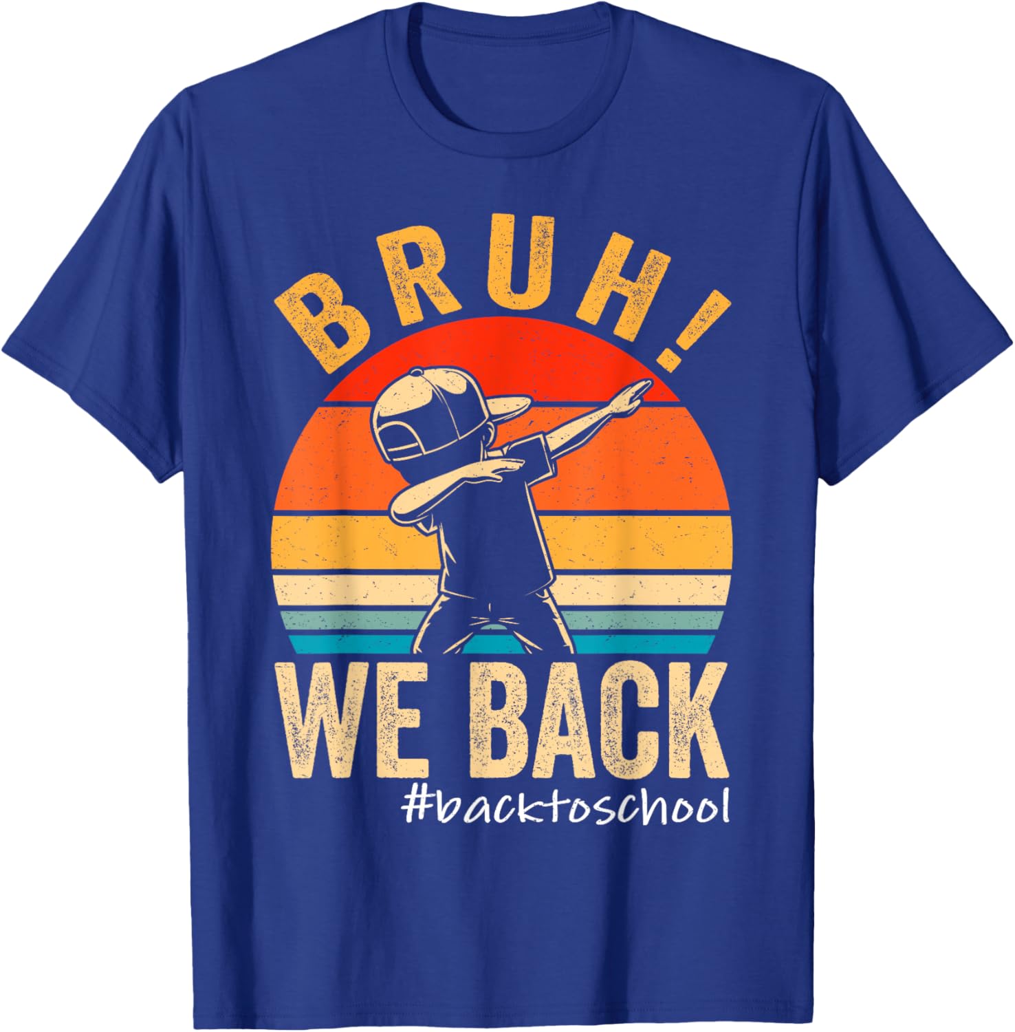 Bruh We Back First Day Of School Kids Back To School Boys T-Shirt - T-Shirt | Royal