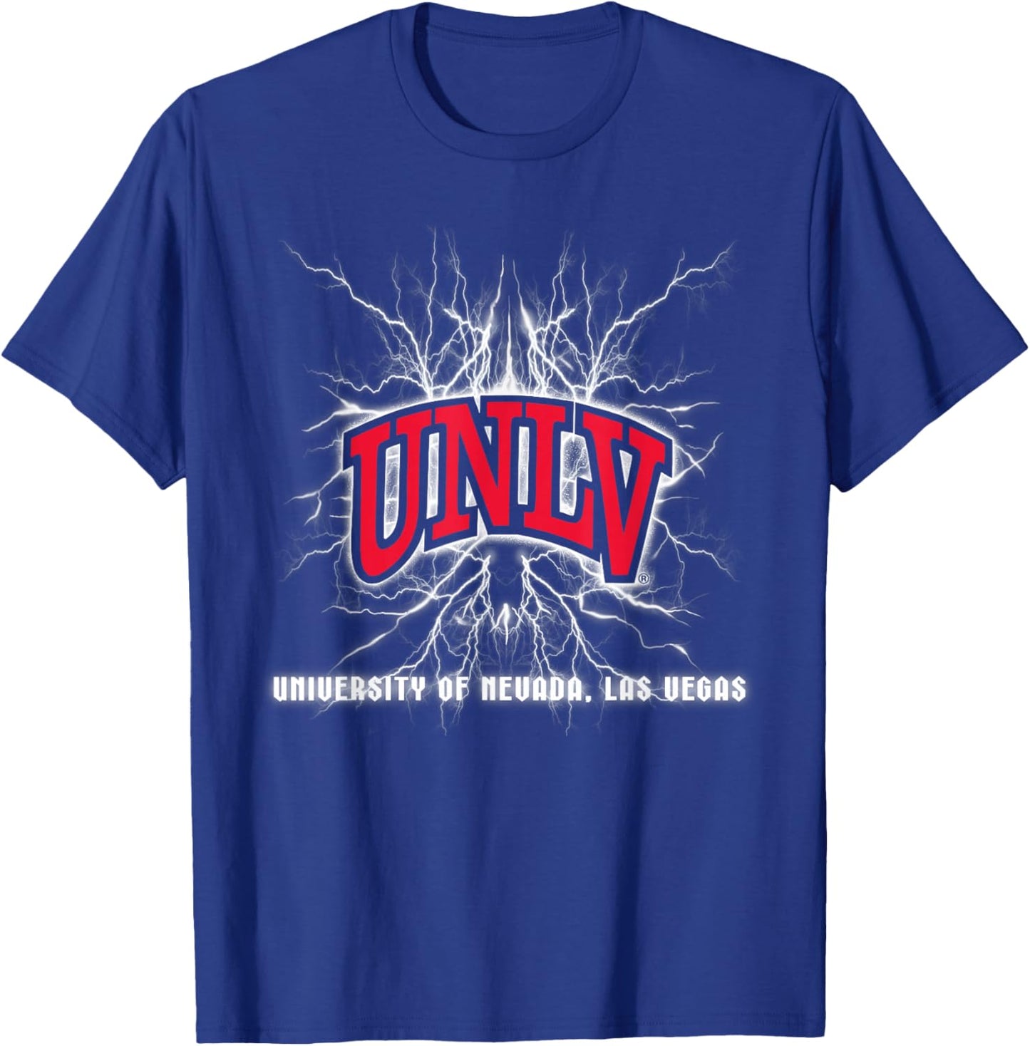 UNLV Rebels 90's Lightning Officially Licensed T-Shirt - T-Shirt | Royal
